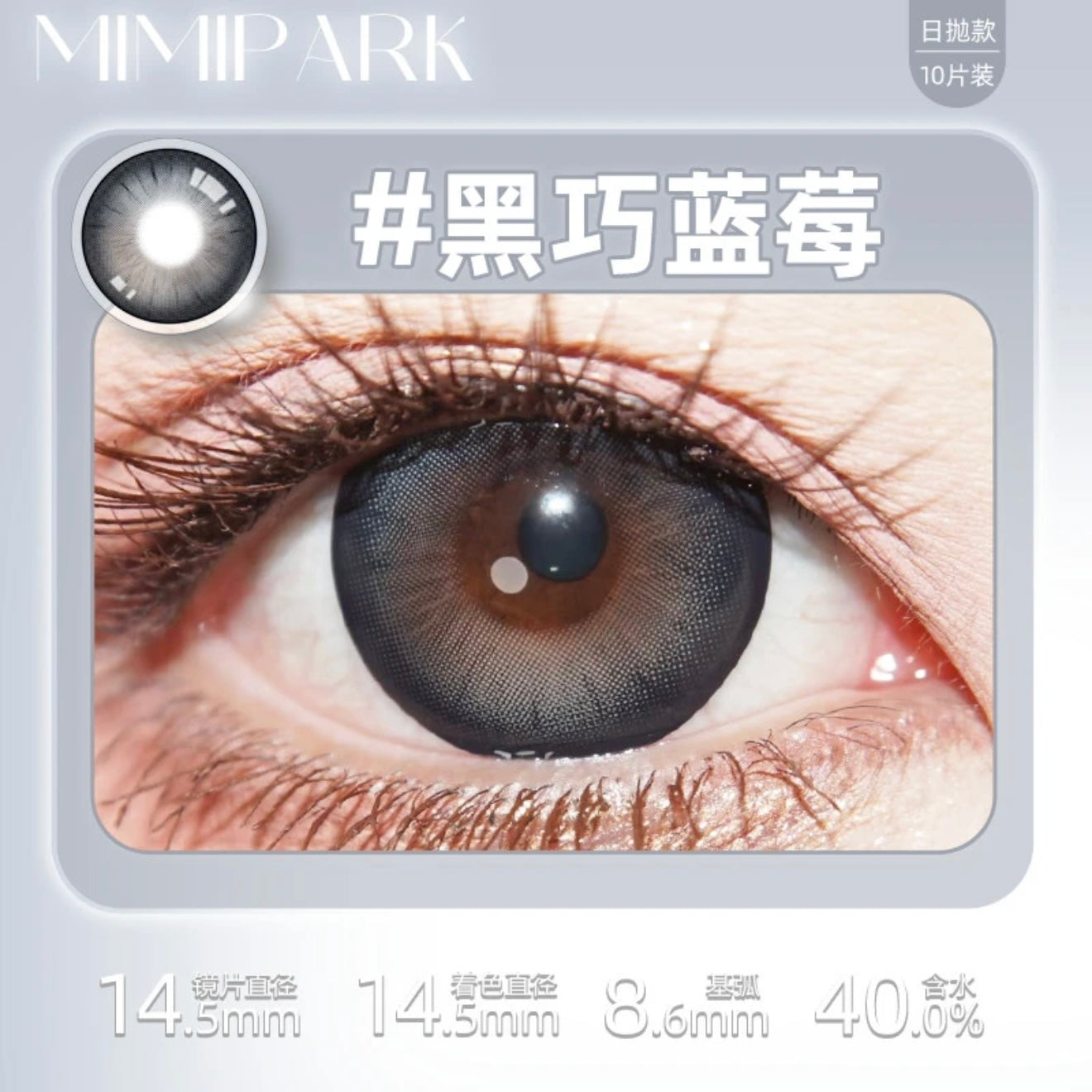 Blueberry 黑巧蓝莓 14.5mm